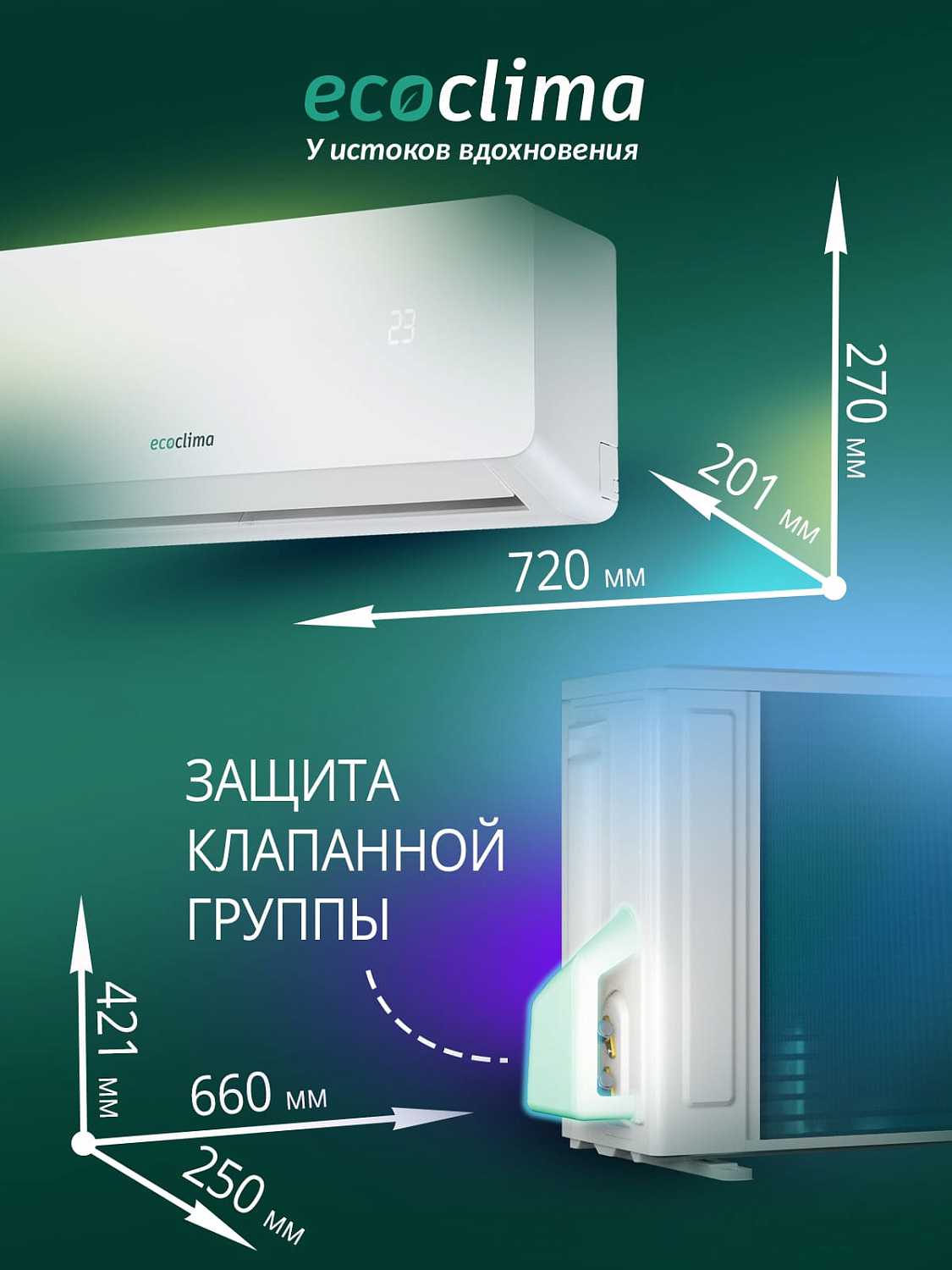 Настенный кондиционер Ecoclima ECW/I-CH12/AA-4R1/EC/I-CH12/A-4R1